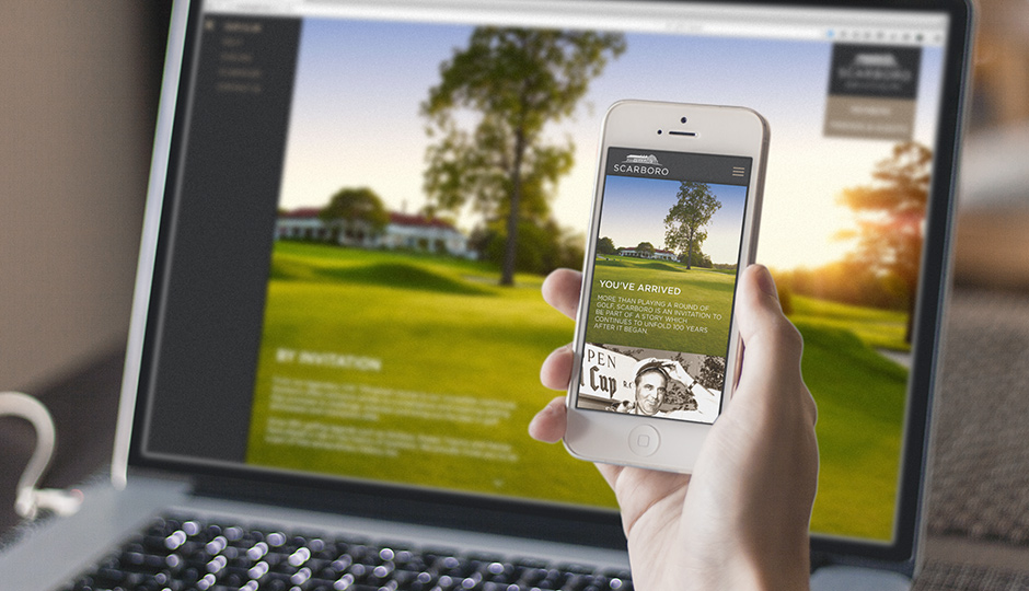 Alan Weaving, CreativeElements.ca, Creative Elements, Scarboro Golf and Country Club, SGCC, brand, identity, logo, website, desktop, mobile